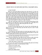 Phân tích vấn đề môi trường chợ biên hòa
