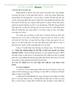 Đánh giá tác động môi trường dự án Khai thác Quặng Đồng tại Núi Đẩu xã Quý Sơn huyện Lục Ngạn tỉnh Bắc Giang