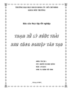 Thực tập tốt nghiệp trạm xử lý nước thải khu Công nghiệp Tân Tạo