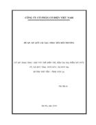 Đề án ký quĩ cải tạo môi trường khai thác mỏ khoáng sản ở Sơn La