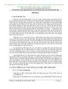 Đánh giá tác động môi trường Dự án đầu tư xây dựng nhà máy sản xuất thuốc bào chế chế biến dược liệu Hà Nội