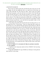 ĐTM dự án đầu tư khai thác mỏ than Đông Nam Chũ xã Nam Dương huyện Lục Ngạn Bắc Giang