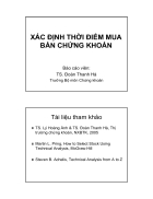 Xác định thời điểm mua bán chứng khoán