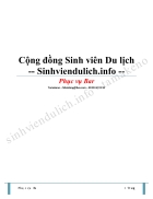 Cộng đồng sinh viên Du lịch Phục vụ Bar