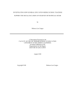 Luận án Tiến sĩ Khoa học Investigating how general education middle school teachers support the social inclusion of students with special needs