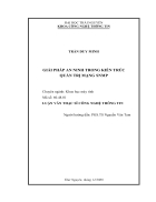 Luận văn thạc sĩ Giải pháp an ninh trong kiến trúc quản trị mạng snmp