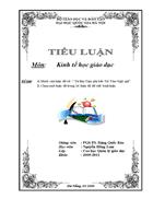 Tieu luan kinh te giao duc