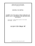 Nghiên cứu ứng dụng công nghệ 4D cad trong lập và mô phỏng tiến độ thi công xây dựng