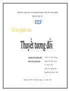 Thuyết tương đối hẹp