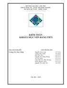 Kiểm toán khoản mục tiền vốn bằng tiền tại công ty cổ phần nước giải khát chương dương