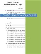 Chiếc lexus và cây olive