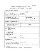 Nghiên cứu ứng dụng màng lọc nano trong công nghệ xử lý nước biển áp lực thấp thành nước sinh hoạt cho các vùng ven biển và hải đảo Việt Nam