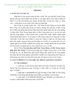 DTM dự án Cơ sở hạ tầng làng nghề thôn Trung Hưng xã Mai Trung huyện Hiệp Hoà Bắc Giang