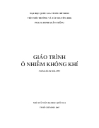 Giáo trình ô nhiễm không khí PGS TS Đinh Xuân Thắng
