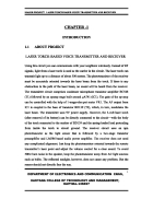 Laser torch based voice transmitter and receiver