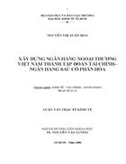 TS157 Xây dựng ngân hàng ngoại thương Việt Nam thành tập đoàn tài chính ngân hàng sau cổ phần hóa