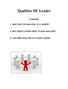 Qualities Of Leader Báo cáo thực tập bằng Tiếng Anh