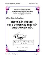 Huong dan hoc sinh lop 9 chuyen cau Truc tiep sang cau Gian tiep