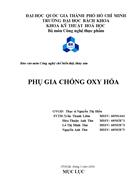 Phụ gia chống oxy hóa trong công nghệ chế biến thịt kèm file ppt báo cáo