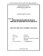 Đánh giá hiệu quả hoạt động của cán bộ 248 trong công tác khuyến nông cơ sở tại huyện Đại Từ tỉnh Thái Nguyên