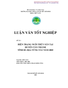 Hiện trạng nuôi thủy sản tại huyện Tân Thành tỉnh Bà Rịa Vũng Tàu năm 2005