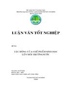 Tác động của chế phẩm sinh học lên môi trường nước