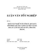 Khảo sát nghề nuôi tôm sú Penaeus monodon quảng canh cải tiến tại xã Hòa Tú I huyện Mỹ Xuyên tỉnh Sóc Trăng