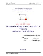 Nganh cong nghiep hoa dau non tre cua viet nam trong tien trinh hoi nhap