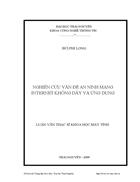 Luận văn nghiên cứu vấn đề an ninh mạng internet không dây và ứng dụng