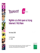 Nghiên cứu thói quen sử dụng Internet ở Việt Nam thông qua số liệu nghiên cứu