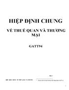 Hiệp định thương mại quốc tế GATT 1994 TRIPS GATS