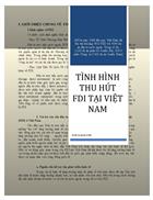 Tình hình thu hút FDI tại Việt Nam tính đến năm 2010