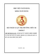 Nghiệp vụ tái cấp vốn của NHTW trong nhưng năm từ 2000 2101