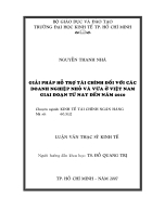 Giải pháp hỗ trợ tài chính đối với các doanh nghiệp nhỏ và vừa ở Việt Nam giai đoạn từ nay đến năm 2010