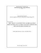 Thuc trang va giai phap nang cao hieu qua hoat dong sap nhap mua lai m a ngan hang thuong mai viet nam giai doan 1997 den nay