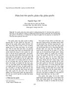 Phân loại tản quyền phân cấp phân quyền