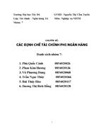 Các định chế tài chính phi ngân hàng