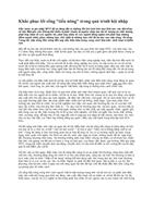 Khắc phục lối sống tiểu nông trong quá trình hội nhập