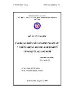 Ứng dụng phần mềm envimap giám sát ô nhiễm không khí cho khu kinh tế dung quất quảng ngãi