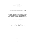 Ứng dụng mô hình dự báo mức độ ô nhiễm không khí do giao thông tại một số trục đường chính ở thành phố đà nẵng