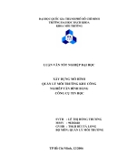 Xây dựng mô hình quản lý chất lượng môi trườngkhu công nghiệp Tân Bình bằng công cụ tin học