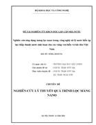 Nghiên cứu lý thuyết quá trình lọc màng nano