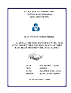 Đánh giá thiệt hại do ô nhiễm nước thải công nghiệp theo các kịch bản phát triển kinh tế xã hội trên ví dụ sông vàm cỏ