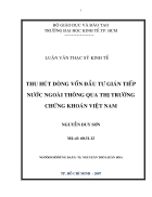 Thu hút dòng vốn đầu tư gián tiếp nước ngoài thông qua thị trường chứng khoán Việt Nam