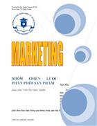 Marketing chiến lược phân phối sản phẩm