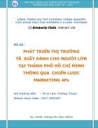 PHÁT TRIỂN THỊ TRƯỜNG TÃ GIẤY DÀNH CHO NGƯỜI LỚN TẠI THÀNH PHỐ HỒ CHÍ MINH THÔNG QUA CHIẾN LƯỢC MARKETING 4Ps