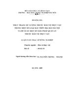 Thực trạng dư lượng thuốc bảo vệ thực vật trong một số loại rau trên địa bàn Hà Nội và đề xuất một số giải pháp quản lý thuốc bảo vệ thực vật