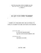 Nghiên cứu tình hình tiêu thụ sản phẩm của công ty cổ phần vật liệu xây dựng Tuấn Khanh