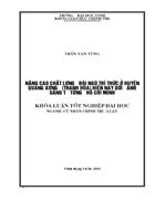 Nâng cao chất lượng đội ngũ trí thức ở huyện Quảng Xương Thanh Hoá hiện nay dưới ánh sáng tư tưởng Hồ Chí Minh