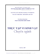 Thực tập vi sinh vật chuyên ngành